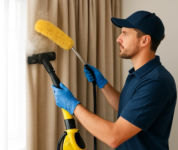 Trusted residential curtain cleaning technician Matty Curtain Cleaning tugun QLD