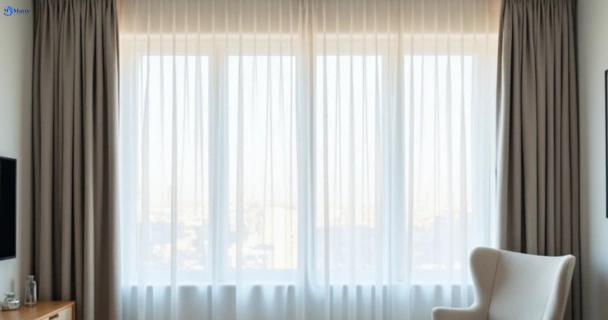 Freshly steam cleaned curtains in tugun QLD